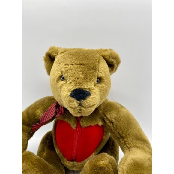 Vintage Mattel Emotions 1985 Teddy Bear With Heart Zippered Hidden Gift Box RARE - Picture 10 of 16